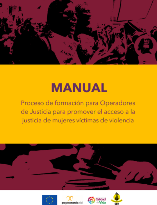 Manual-Proceso de formación para Operadores de Justicia para promover el acceso a la justicia de mujeres víctimas de violencia